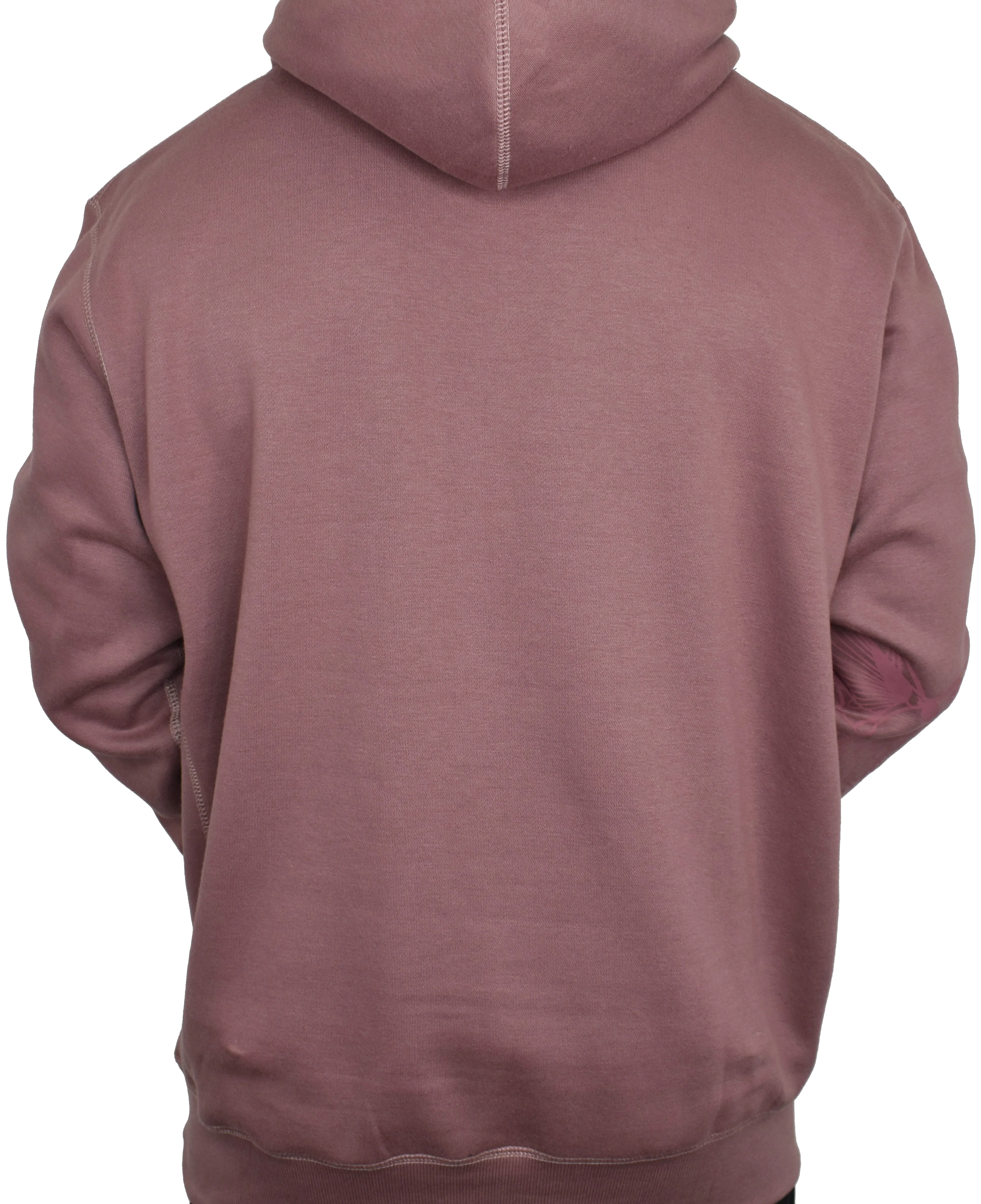 'Ohana Over Everything' Embroidered Hoodie - Dusty Mauve - Image 5